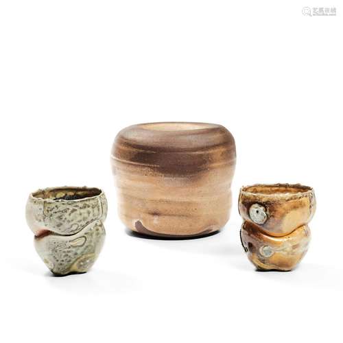 Three Pieces of Ted Alder (b. 1969) Studio Pottery, Kansas, ...