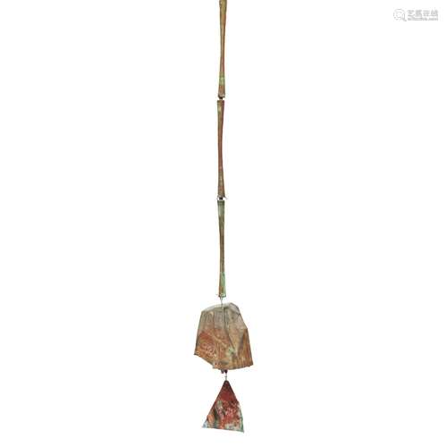 Paolo Solerni Bronze Windbell, Arizona, late 20/early 21st c...