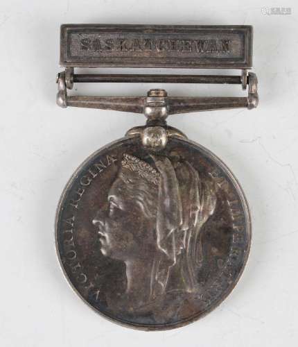 A North West Canada Medal 1885 with bar 'Saskatchewan', with
