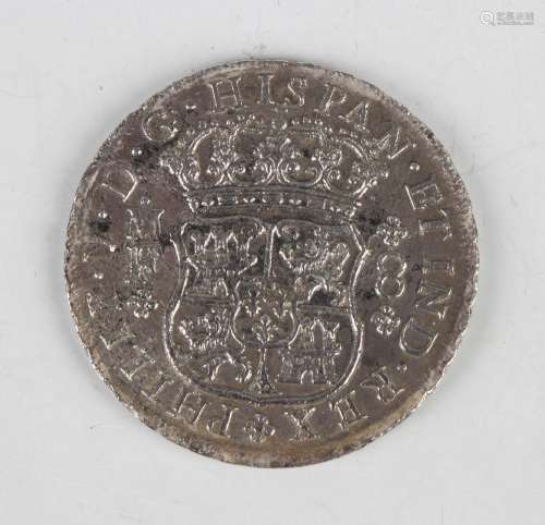 A Mexico Philip V eight reales 1741, Mexico City Mint, proba...
