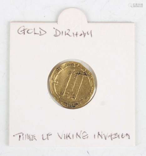 An al-Mansur gold dinar.