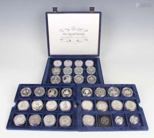 A collection of thirty-three Westminster Mint silver crown-s...