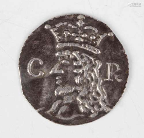 A Charles I silver counter, weight 0.8g, diameter 2.2cm.