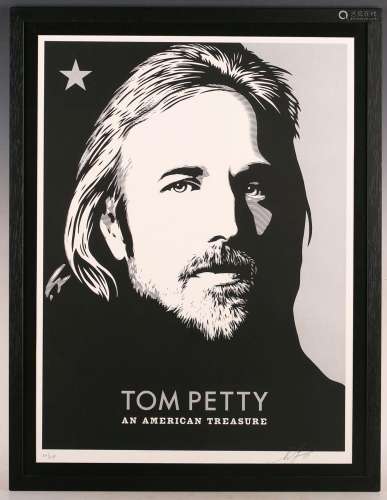Shepard Fairey - 'Tom Petty an American Treasure', 21st cent...