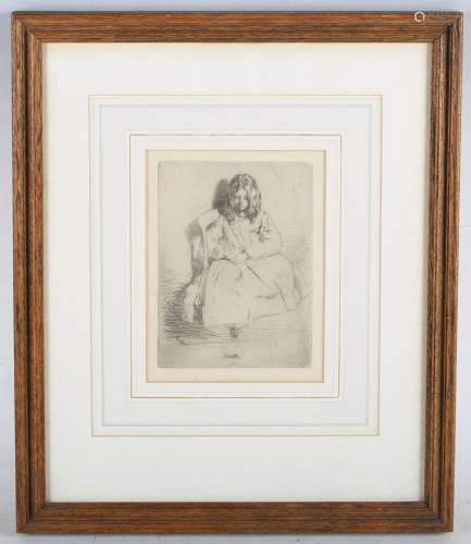 James Abbot McNeill Whistler - 'Annie', etching, published c...