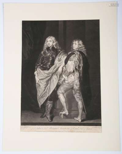 James McArdell, after Anthony van Dyck - 'Lord John & Lo...