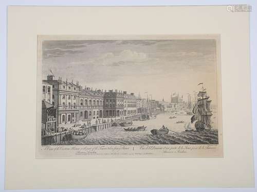 Thomas Bowles, after J. Maurer - 'A View of the Custom House...