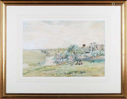 Clement Lambert - 'Children on the Downs, facing South', 19t...