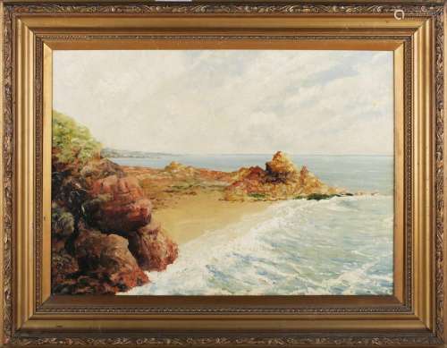 S.T. Pearce - Coastal Landscapes, a pair of oils on canvas, ...