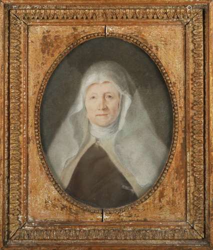 Continental School - Half Length Portrait of a Nun, late 18t...