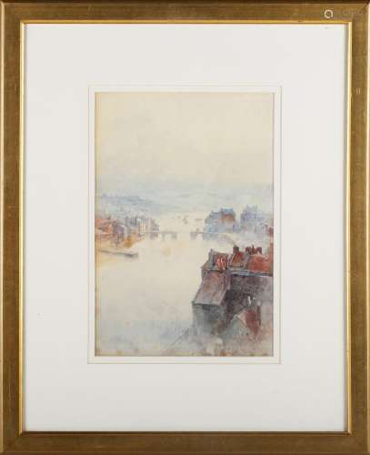 Frederick George Cotman - 'Whitby', watercolour, signed and ...