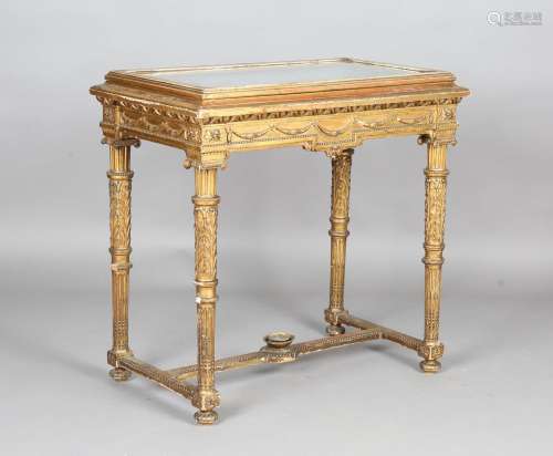 A 19th century Neoclassical Revival giltwood and gesso bijou...