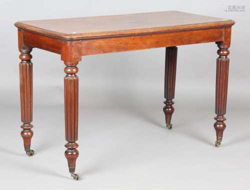 A William IV mahogany rectangular table