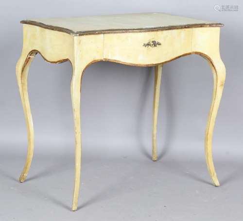 An early 20th century French painted side table