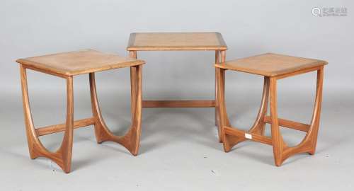 A mid-20th century G-Plan teak nest of three occasional tabl...