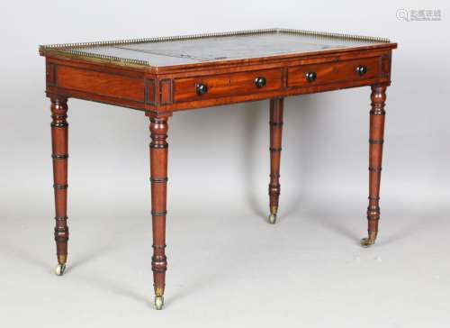 A Regency mahogany writing table