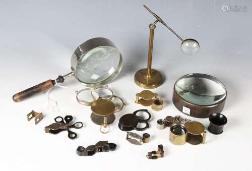 A group of 19th century and later magnifying lenses