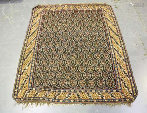 A Senneh flatweave rug