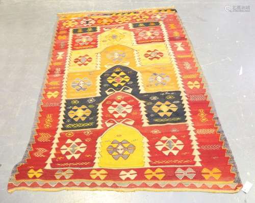 A Turkish kelhim prayer rug