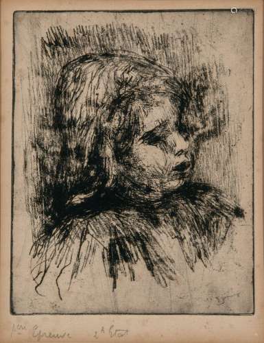 Pierre-Auguste Renoir CLAUDE RENOIR, DE TROIS-QUARTS A DROIT...