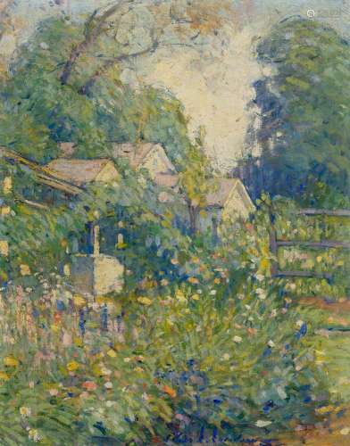 Clara Davidson American, 1874-1962 Cottage in Spring, 1922