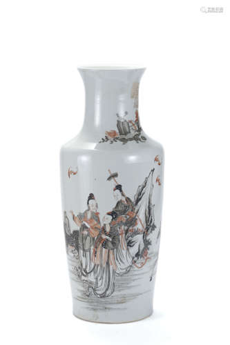 A Grisaille Immortals Vase