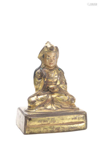 A Gilt Bronze Padmasambhava