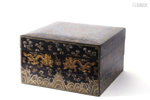 A Lacquer Dragon Box