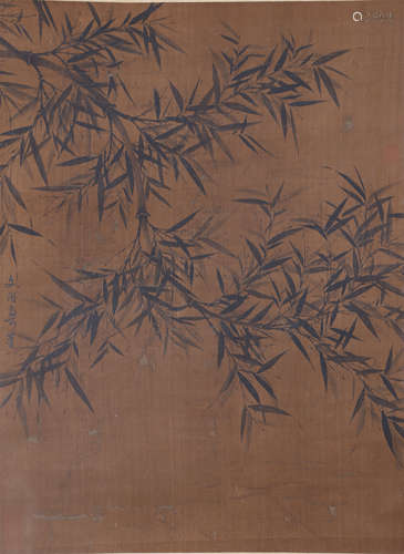 A Chinese Bamboo Painting, Wen Tong Mark