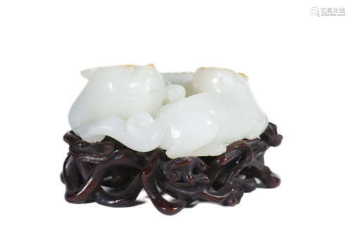 A White Jade Mythical Beast