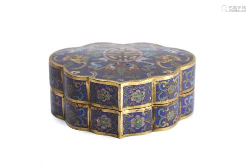 A Cloisonne Enamel Parfumerie Box And Cover