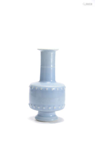 An Azure Glaze Bottle Vase