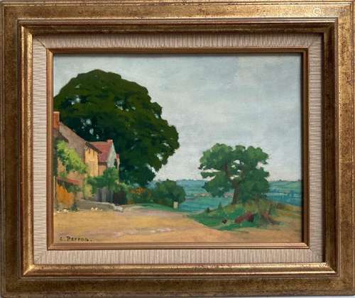 Charles Clément PERRON (1893-1958)<br />
Paysage<br />
Huile...