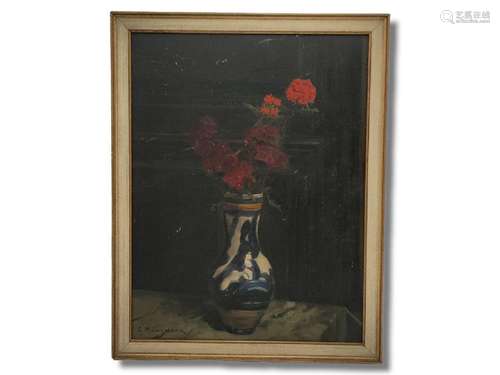 Gustav KAMPMANN (1859-1917)<br />
Nature morte au bouquet de...