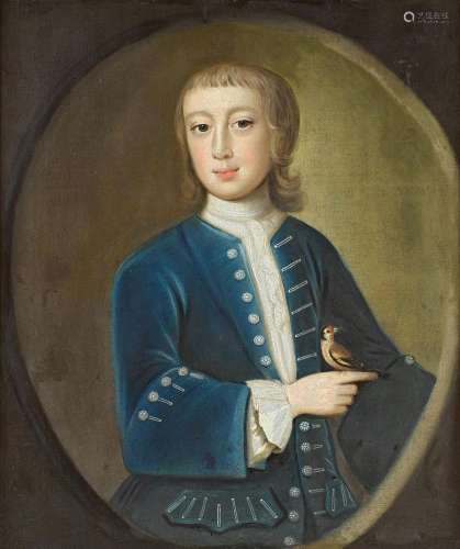 English School, 18th Century Portrait of a boy, half-length,...