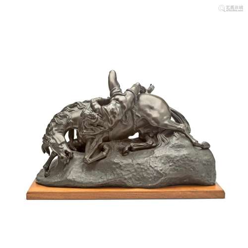 JOHN GRAHAM LOUGH (BRITISH, 1789-1876)A bronze figure group ...