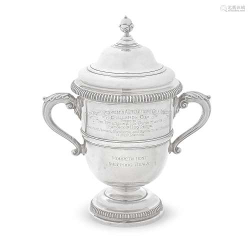 A GEORGE V TWO-HANDLED PRESENTATION CUP Reid & Sons, She...