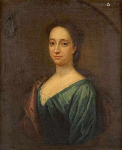 English School, 18th Century Portrait of a lady, half length...