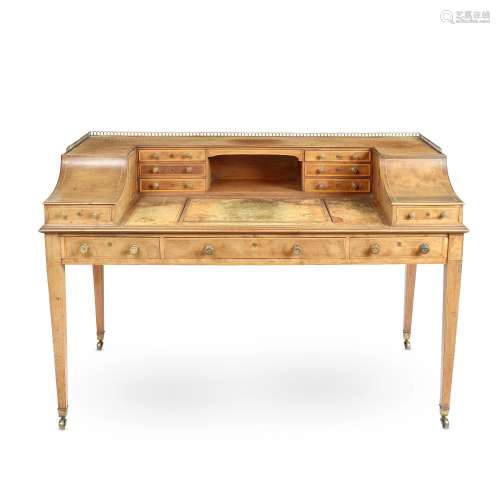 【TP】A LATE 19TH CENTURY MAHOGANY CARLTON HOUSE DESK