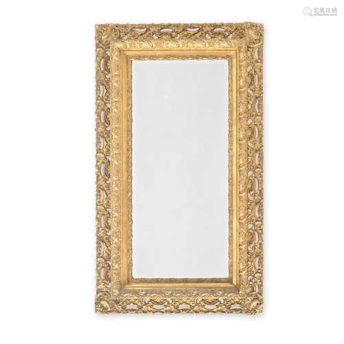 【TP】A CARVED GILTWOOD AND GESSO MIRRORLate 19th century