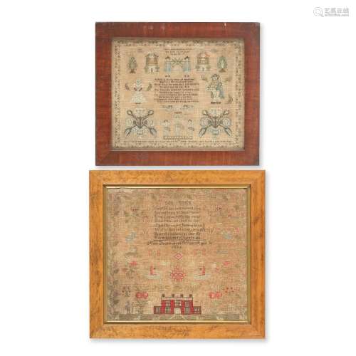 TWO VICTORIAN SAMPLERS (2)