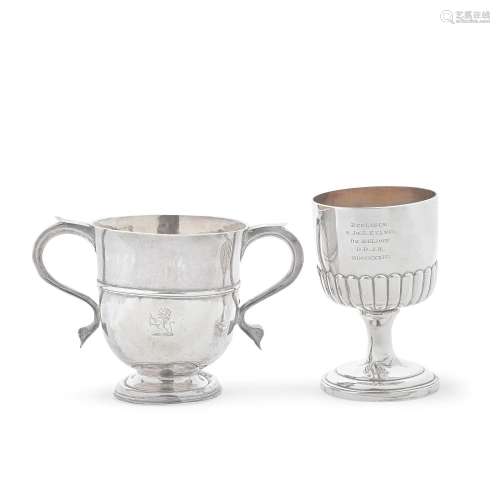 A GEORGE II TWO-HANDLED CUP By William Atkinson, London, dat...