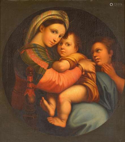 After Raffaello Sanzio, called Raphael, 19th Century Madonna...