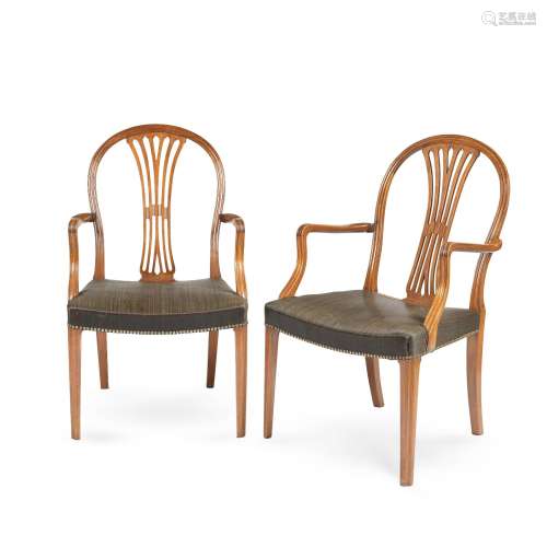 【TP】A PAIR OF DANISH 20TH CENTURY MAHOGANY OPEN ARMCHAIRSIn ...