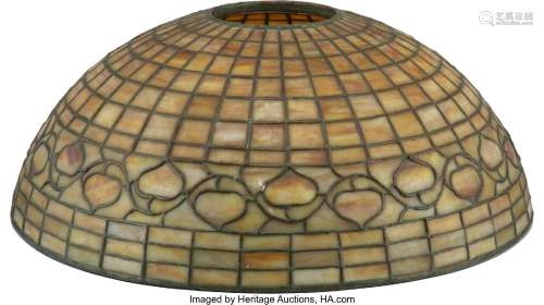 Tiffany Studios Leaded Glass Acorn Shade, circa 1910 Marks: ...
