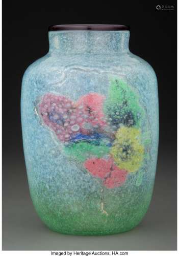 Rare & Important Steuben Experimental Cintra Glass Vase ...