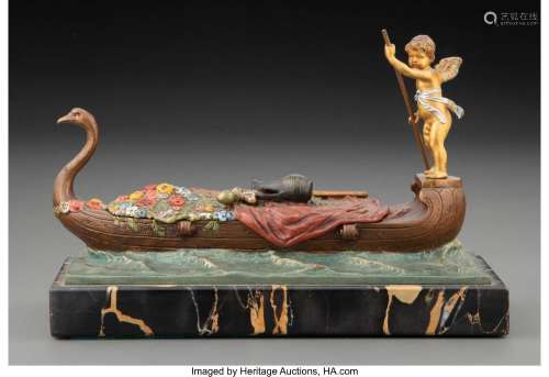 Franz Bergman Partial Gilt and Cold Painted Bronze Naughty G...