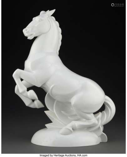 Rosenthal Porcelain Horse Sculpture Designed by Gerhard Schl...