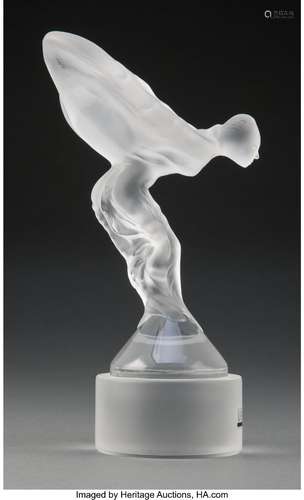 Limited Edition Lalique Clear and Frosted Glass Spirit of Ec...