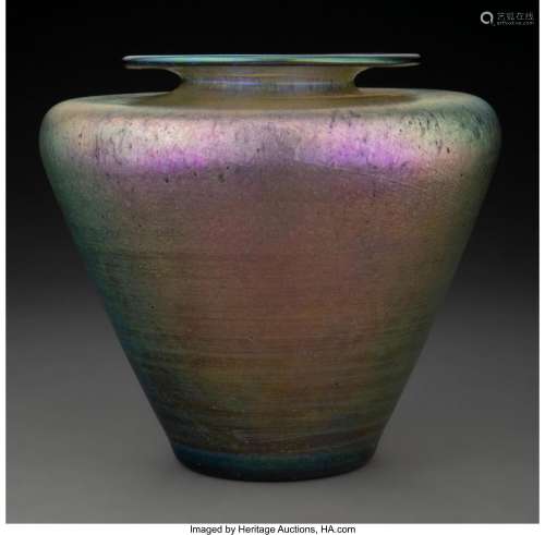 Loetz Delphi Glass Vase, circa 1900 Marks: Loetz, 11201 7-1/...